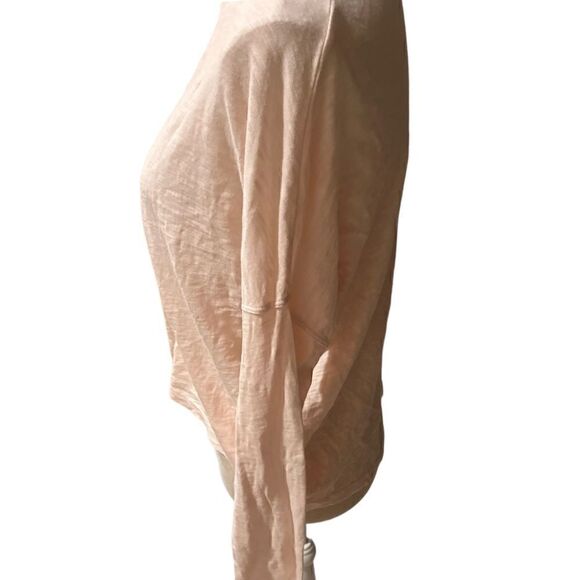 Bobi Los Angeles | Slub Top Pink Long Sleeve Button Down Size M Retail $66 - Picture 8 of 9